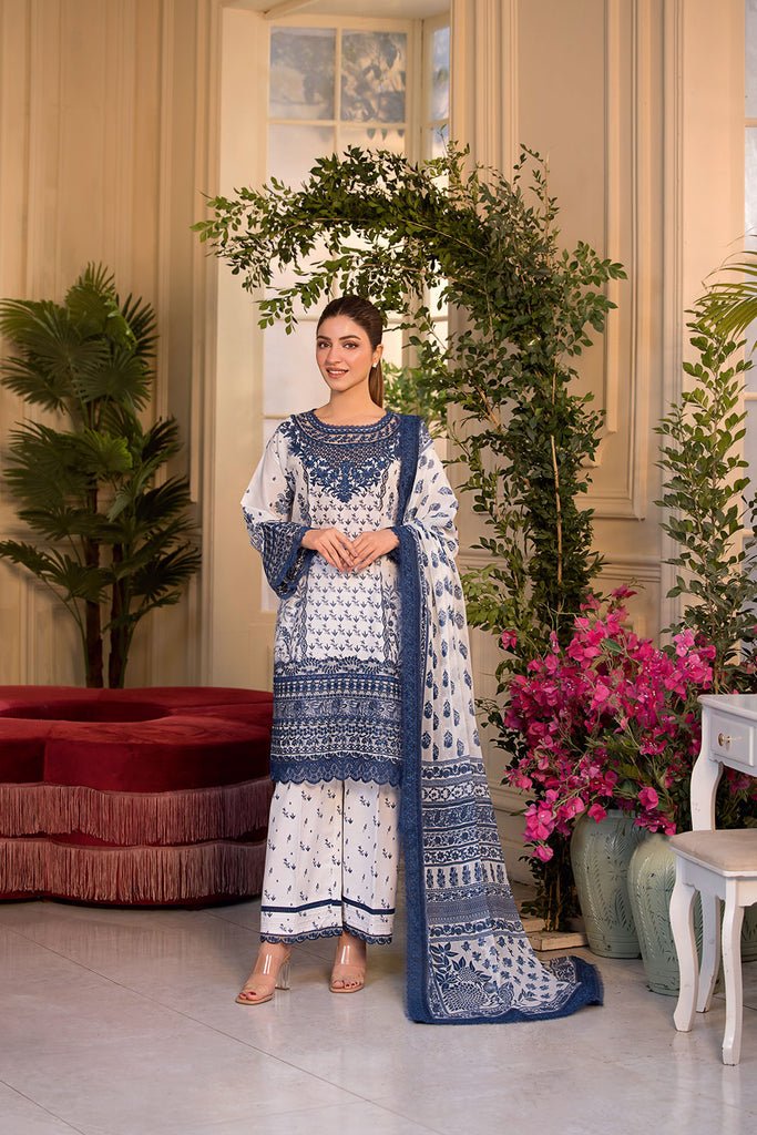 Sobia Nazir | Vital Lawn 25 | 10B-Brand:Sobia Nazir-Type:Ladies Clothes-White-Lawn-House of Maryam- Buy in UK, USA