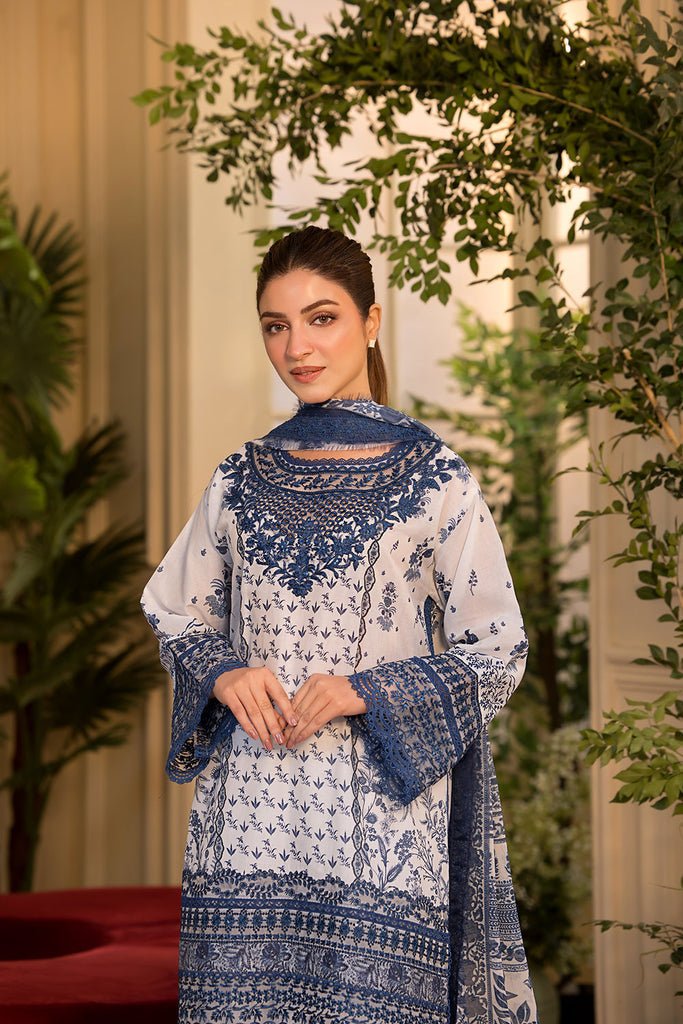 Sobia Nazir | Vital Lawn 25 | 10B-Brand:Sobia Nazir-Type:Ladies Clothes-White-Lawn-House of Maryam- Buy in UK, USA