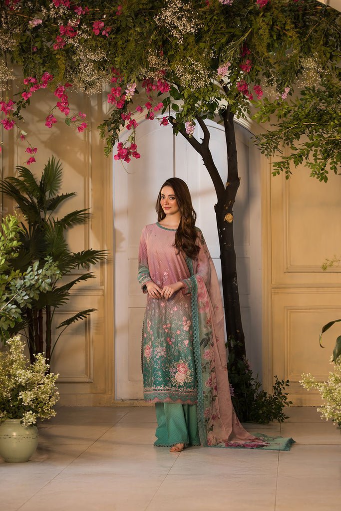 Sobia Nazir | Vital Lawn 25 | 11A-Brand:Sobia Nazir-Type:Ladies Clothes-Brownish Pink-Lawn-House of Maryam- Buy in UK, USA