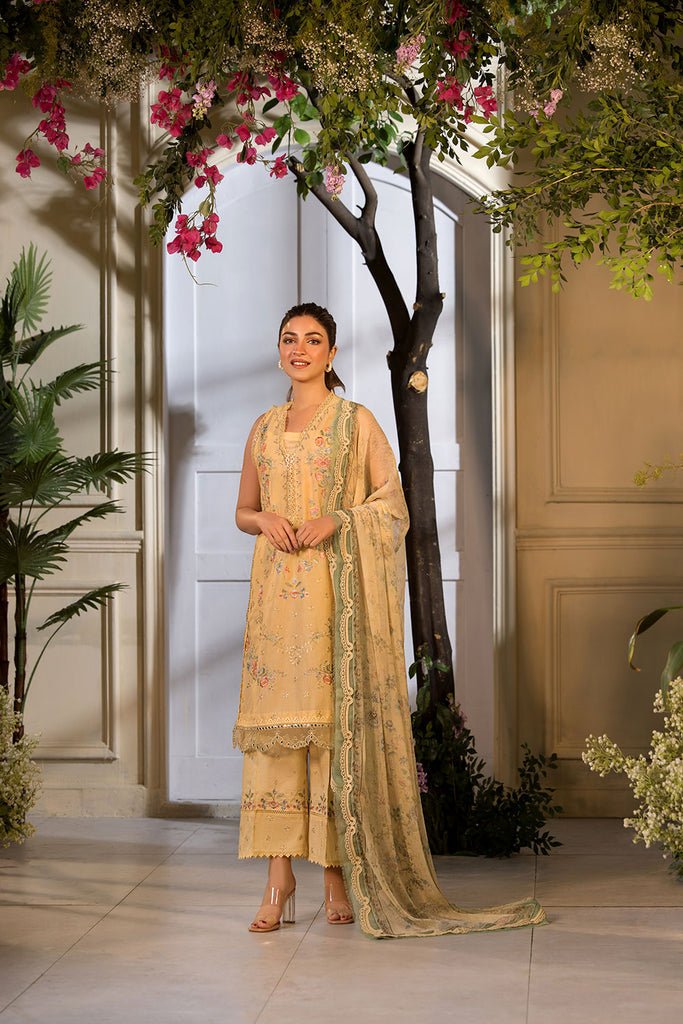 Sobia Nazir | Vital Lawn 25 | 1B-Brand:Sobia Nazir-Type:Ladies Clothes-Beige-Lawn-House of Maryam- Buy in UK, USA