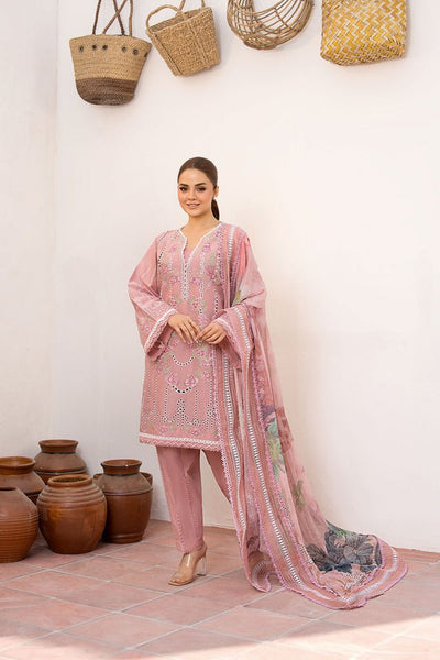 Sobia Nazir | Vital Lawn 25 | 2A-Brand:Sobia Nazir-Type:Ladies Clothes-Brownish Pink-Lawn-House of Maryam- Buy in UK, USA