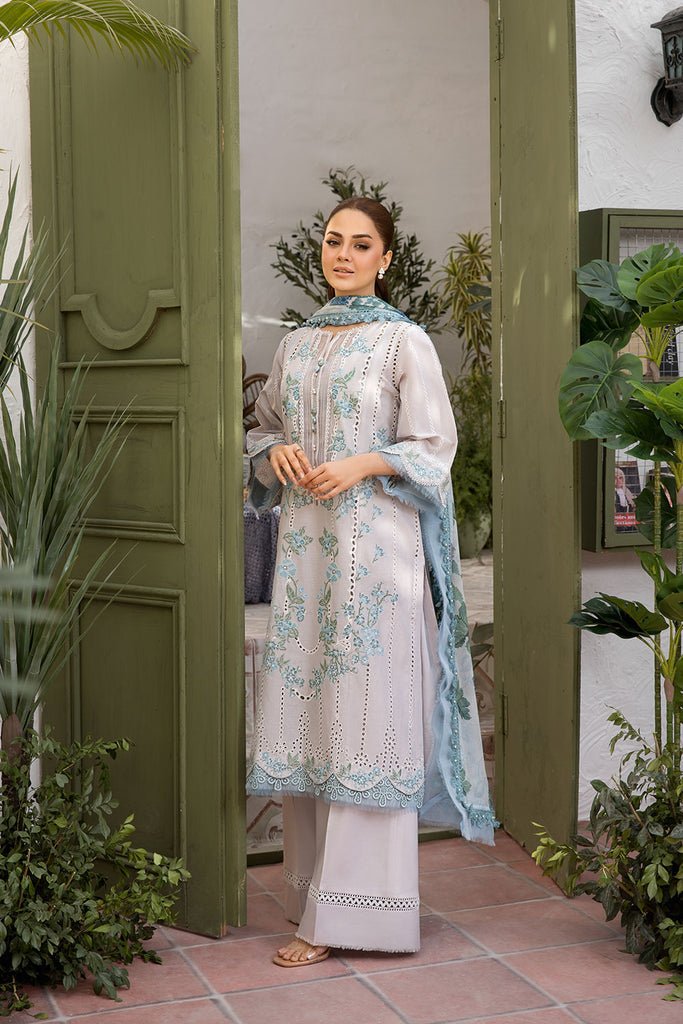Sobia Nazir | Vital Lawn 25 | 2B-Brand:Sobia Nazir-Type:Ladies Clothes-Off White-Lawn-House of Maryam- Buy in UK, USA