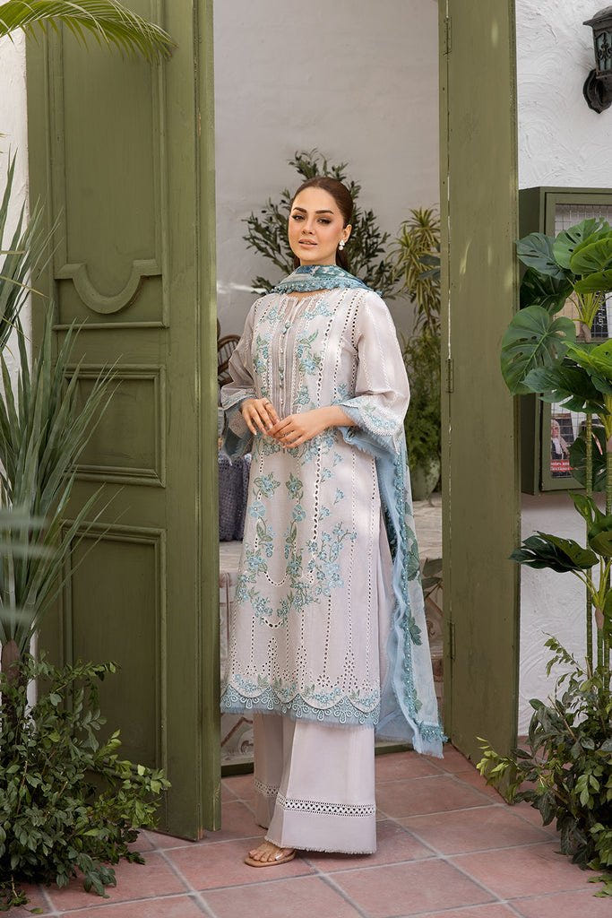 Sobia Nazir | Vital Lawn 25 | 2B-Brand:Sobia Nazir-Type:Ladies Clothes-Off White-Lawn-House of Maryam- Buy in UK, USA