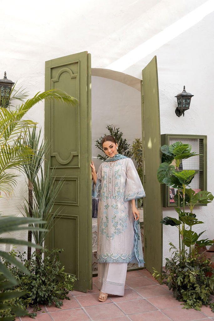 Sobia Nazir | Vital Lawn 25 | 2B-Brand:Sobia Nazir-Type:Ladies Clothes-Off White-Lawn-House of Maryam- Buy in UK, USA