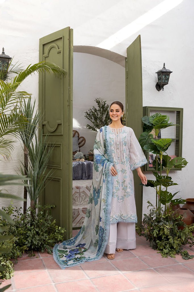 Sobia Nazir | Vital Lawn 25 | 2B-Brand:Sobia Nazir-Type:Ladies Clothes-Off White-Lawn-House of Maryam- Buy in UK, USA