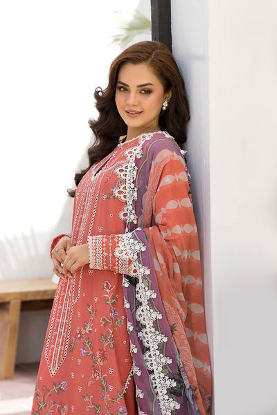 Sobia Nazir | Vital Lawn 25 | 4A-Brand:Sobia Nazir-Type:Ladies Clothes-Pinkish Orange-Lawn-House of Maryam- Buy in UK, USA