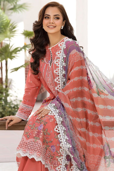 Sobia Nazir | Vital Lawn 25 | 4A-Brand:Sobia Nazir-Type:Ladies Clothes-Pinkish Orange-Lawn-House of Maryam- Buy in UK, USA