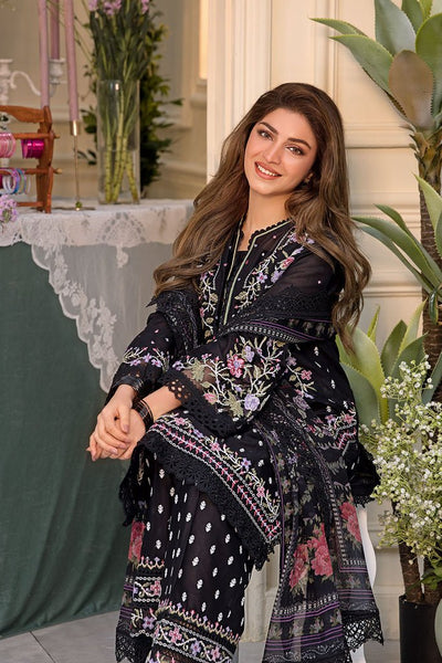 Sobia Nazir | Vital Lawn 25 | 5A-Brand:Sobia Nazir-Type:Ladies Clothes-Black-Lawn-House of Maryam- Buy in UK, USA