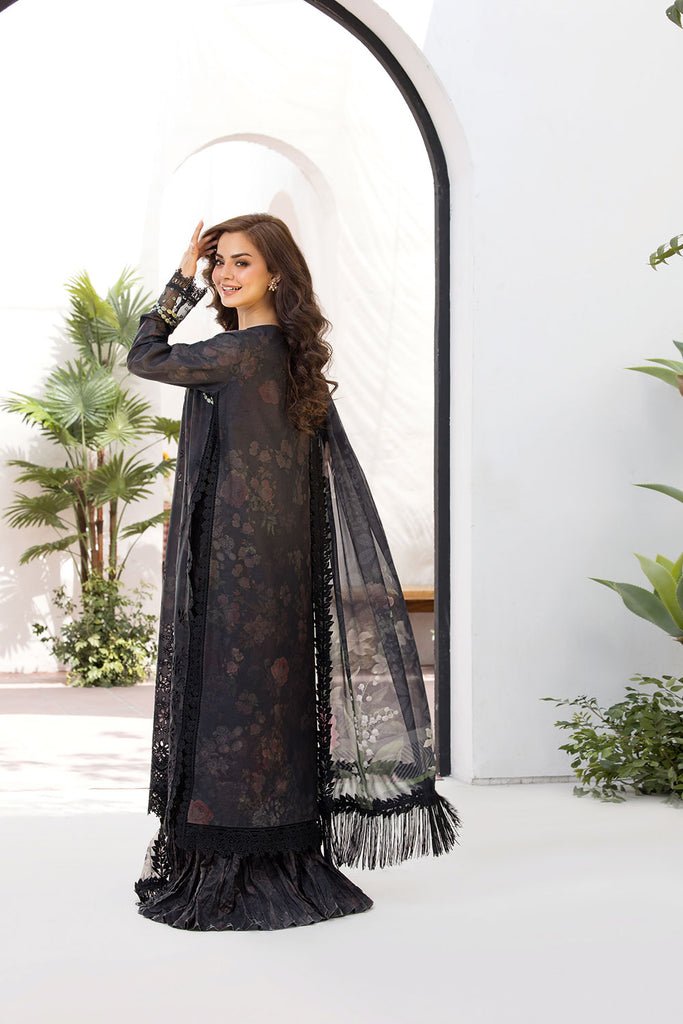 Sobia Nazir | Vital Lawn 25 | 8A-Brand:Sobia Nazir-Type:Ladies Clothes-Black-Lawn-House of Maryam- Buy in UK, USA