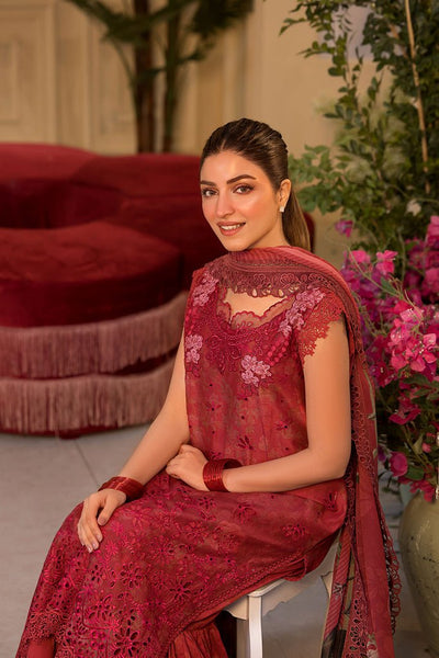 Sobia Nazir | Vital Lawn 25 | 8B-Brand:Sobia Nazir-Type:Ladies Clothes-Red-Lawn-House of Maryam- Buy in UK, USA