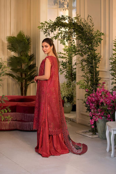 Sobia Nazir | Vital Lawn 25 | 8B-Brand:Sobia Nazir-Type:Ladies Clothes-Red-Lawn-House of Maryam- Buy in UK, USA