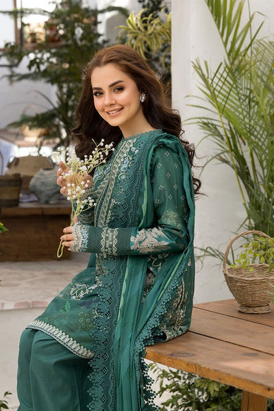 Sobia Nazir | Vital Lawn 25 | 9B-Brand:Sobia Nazir-Type:Ladies Clothes-Teal Green-Lawn-House of Maryam- Buy in UK, USA