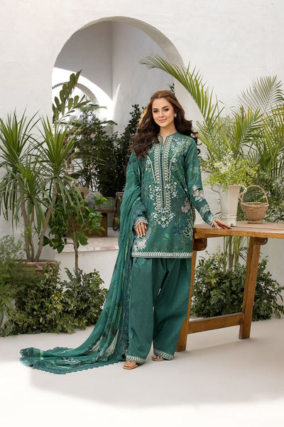 Sobia Nazir | Vital Lawn 25 | 9B-Brand:Sobia Nazir-Type:Ladies Clothes-Teal Green-Lawn-House of Maryam- Buy in UK, USA