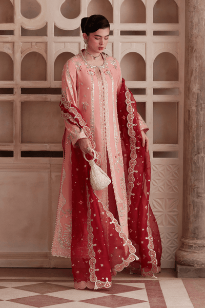 Soraya Mireya pink silk formal suit, photo 2