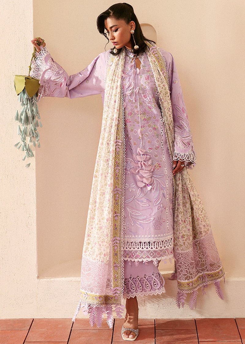 Suffuse | Eid Lawn 25 | YASMIN-Brand:Suffuse-Type:Ladies Clothes-Purple Gray-Lawn-House of Maryam- Buy in UK, USA