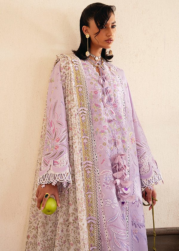 Suffuse | Eid Lawn 25 | YASMIN-Brand:Suffuse-Type:Ladies Clothes-Purple Gray-Lawn-House of Maryam- Buy in UK, USA