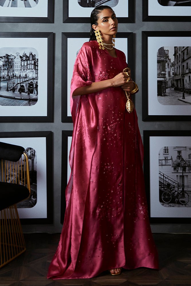 Suffuse | Luxury Pret 24 | ILSA-Brand:Suffuse-Type:Ladies Clothes-Lipstick Pink-Tissue Silk-House of Maryam- Buy in UK, USA