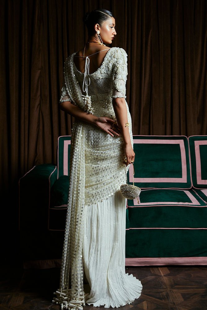 Suffuse | Luxury Pret 24 | IVY-Brand:Suffuse-Type:Ladies Clothes-Ivory-Net-House of Maryam- Buy in UK, USA