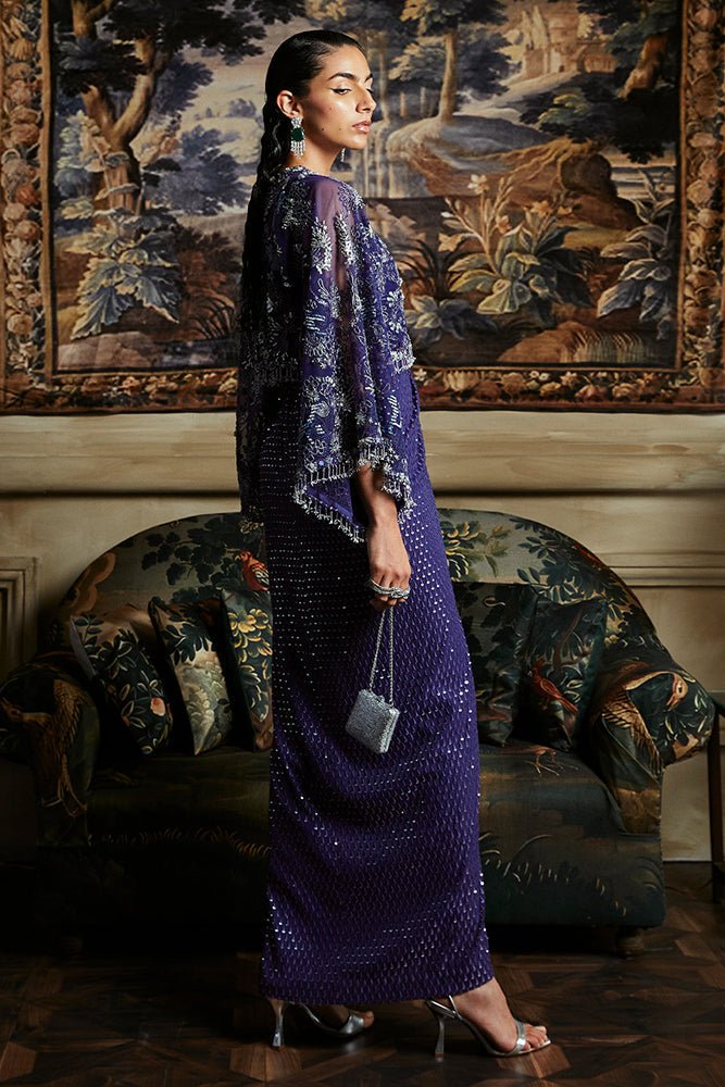 Suffuse | Luxury Pret 24 | MAEVE-Brand:Suffuse-Type:Ladies Clothes-Smoke Blue - House of Maryam- Buy in UK, USA