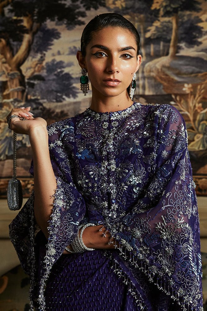 Suffuse Maeve cadbury purple kimono jacket and drape dress, photo 4