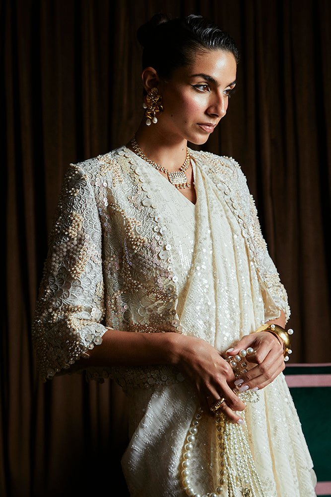 Suffuse | Luxury Pret 24 | SERENA-Brand:Suffuse-Type:Ladies Clothes-Cream-Organza-House of Maryam- Buy in UK, USA