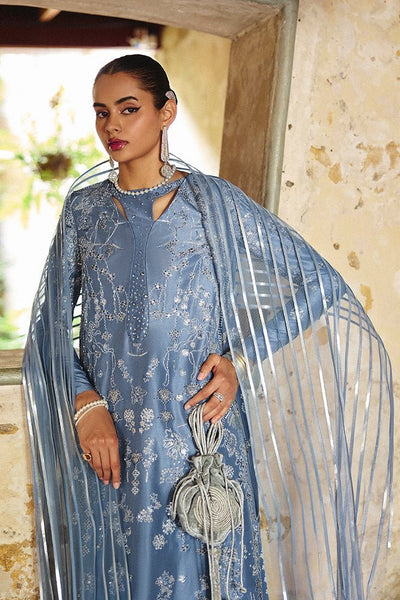 Suffuse Farial muted blue silk pret suit, photo 2