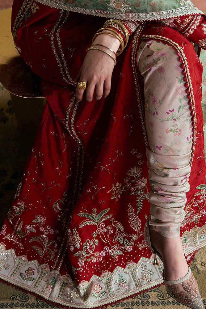 Suffuse Orina rustic red angrakha pishwas set, photo 5