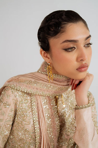 Suffuse Vareen rose gold draped silk shirt and pants, photo 6