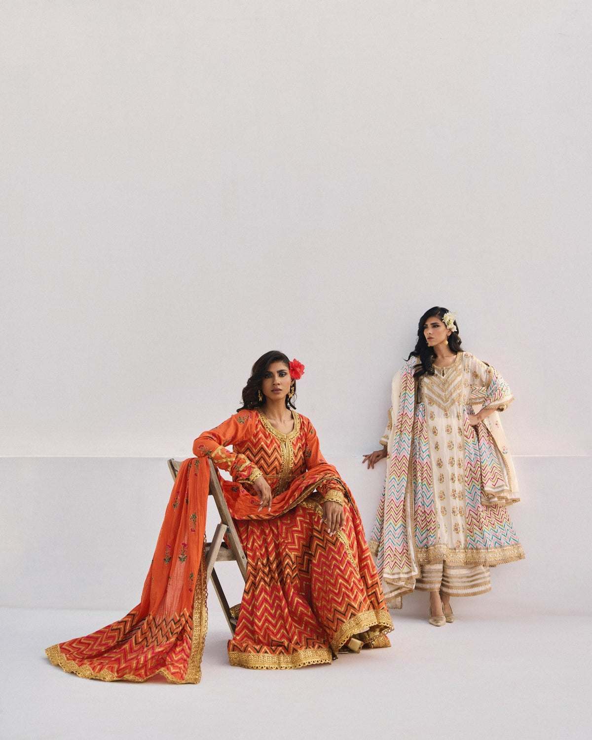 The Pink Tree Company | Dhanak Chamak Eid Edit | Halkora-Brand:The Pink Tree Company-Type:Ladies Clothes-Redish Orange - House of Maryam- Buy in UK, USA