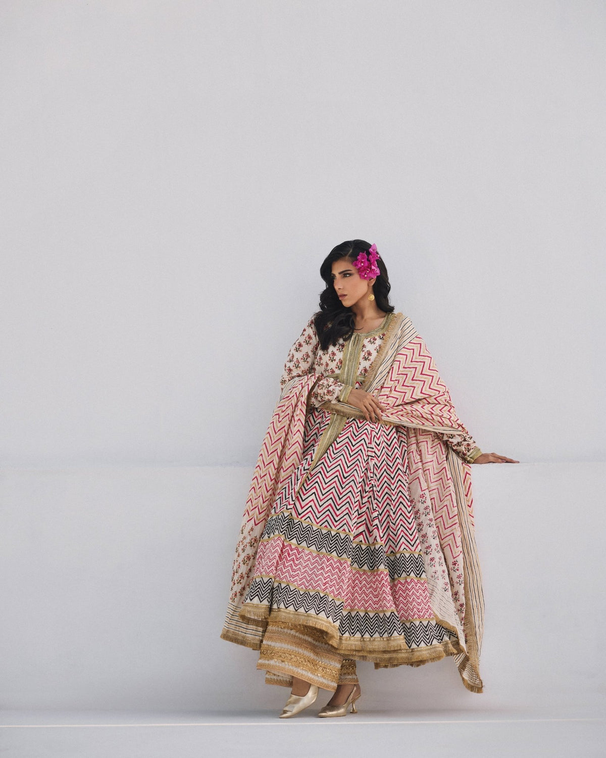 The Pink Tree Company | Dhanak Chamak Eid Edit | Moaj-Brand:The Pink Tree Company-Type:Ladies Clothes-Ivory - House of Maryam- Buy in UK, USA