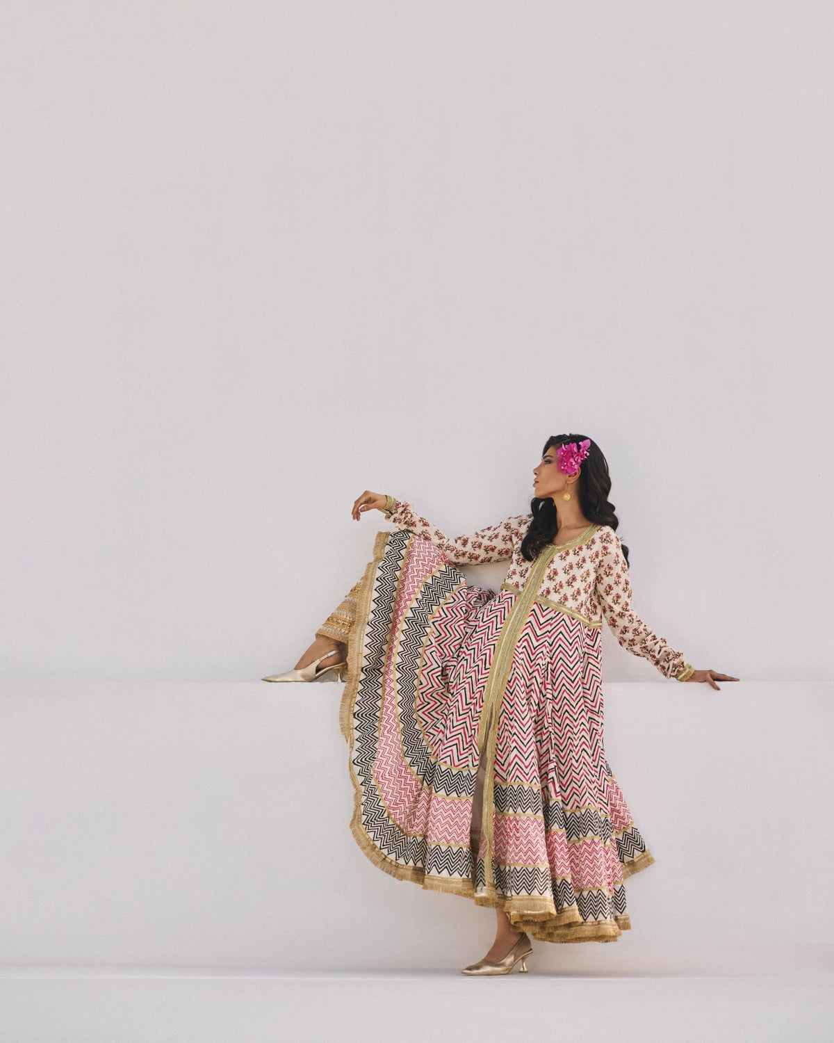 The Pink Tree Company | Dhanak Chamak Eid Edit | Moaj-Brand:The Pink Tree Company-Type:Ladies Clothes-Ivory - House of Maryam- Buy in UK, USA