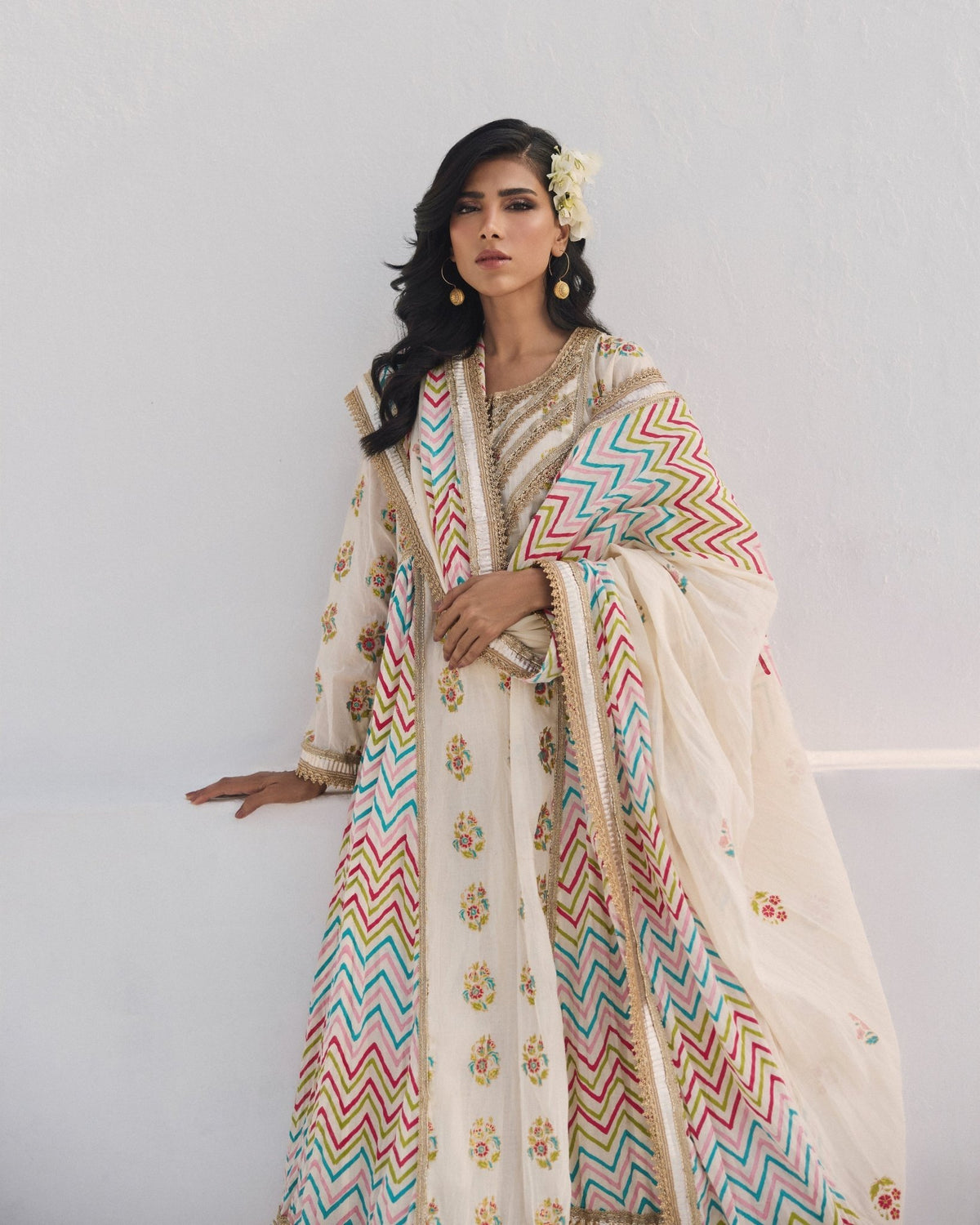 The Pink Tree Company | Dhanak Chamak Eid Edit | Silsila-Brand:The Pink Tree Company-Type:Ladies Clothes-Ivory - House of Maryam- Buy in UK, USA