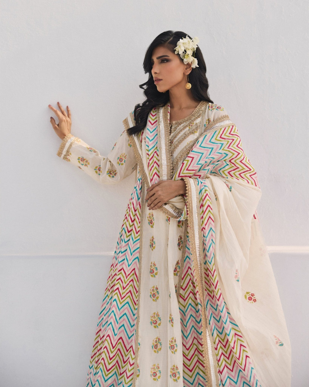 The Pink Tree Company | Dhanak Chamak Eid Edit | Silsila-Brand:The Pink Tree Company-Type:Ladies Clothes-Ivory - House of Maryam- Buy in UK, USA