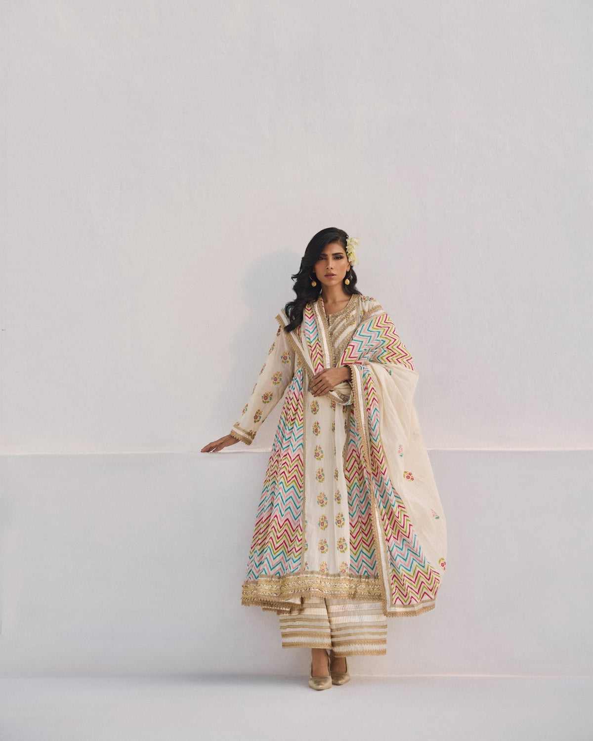 The Pink Tree Company | Dhanak Chamak Eid Edit | Silsila-Brand:The Pink Tree Company-Type:Ladies Clothes-Ivory - House of Maryam- Buy in UK, USA