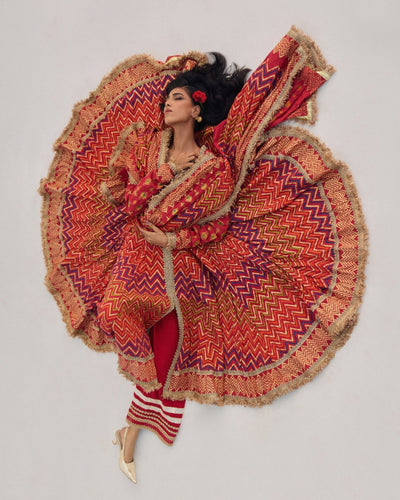 The Pink Tree Company | Dhanak Chamak Eid Edit | Taranj-Brand:The Pink Tree Company-Type:Ladies Clothes-Rust - House of Maryam- Buy in UK, USA