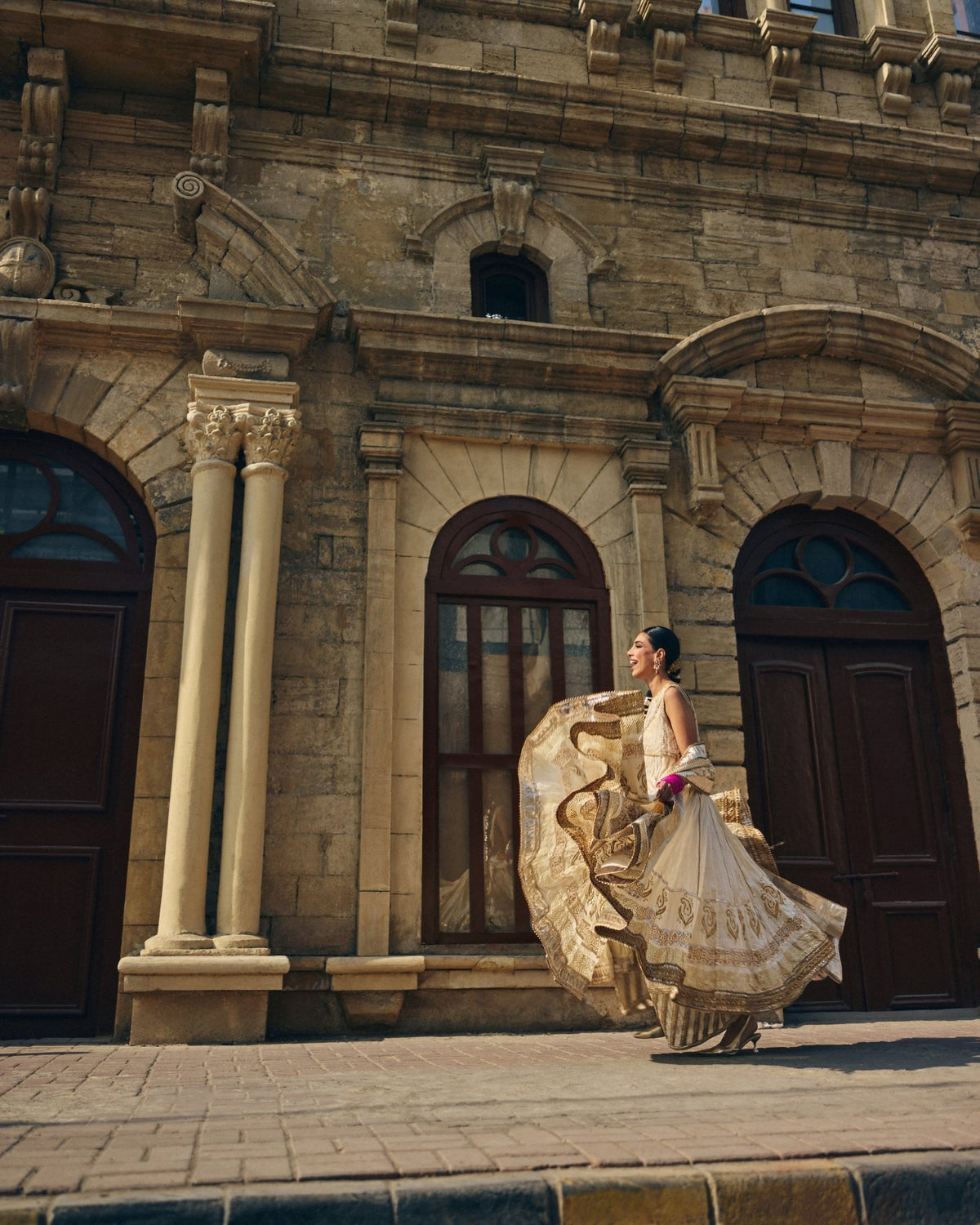The Pink Tree Company | Polki Formals | Chandan-Haar-Brand:The Pink Tree Company-Type:Ladies Clothes-Ivory - House of Maryam- Buy in UK, USA