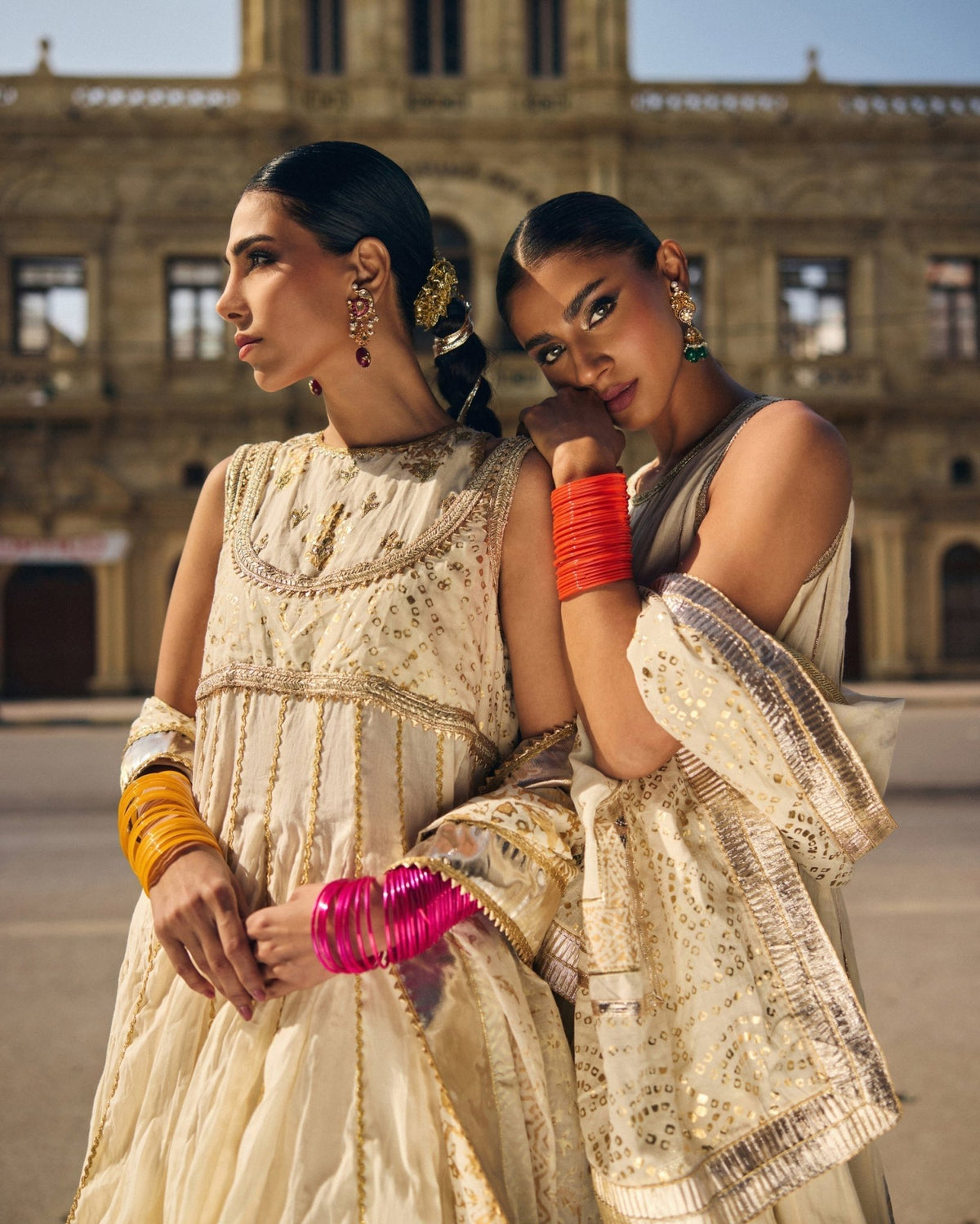 The Pink Tree Company | Polki Formals | Chandan-Haar-Brand:The Pink Tree Company-Type:Ladies Clothes-Ivory - House of Maryam- Buy in UK, USA