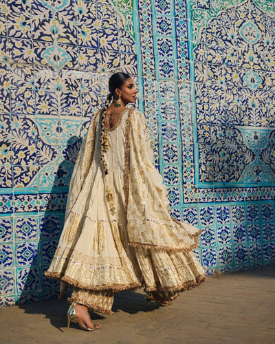 The Pink Tree Company | Polki Formals | Jugni-Brand:The Pink Tree Company-Type:Ladies Clothes-Ivory - House of Maryam- Buy in UK, USA