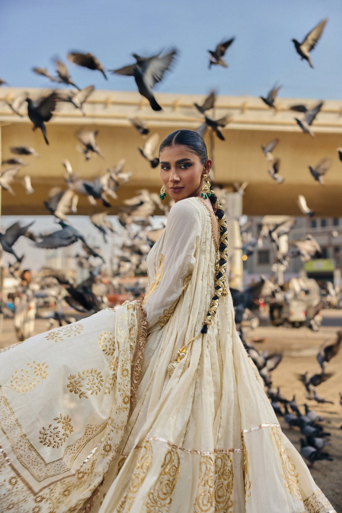The Pink Tree Company | Polki Formals | Jugni-Brand:The Pink Tree Company-Type:Ladies Clothes-Ivory - House of Maryam- Buy in UK, USA