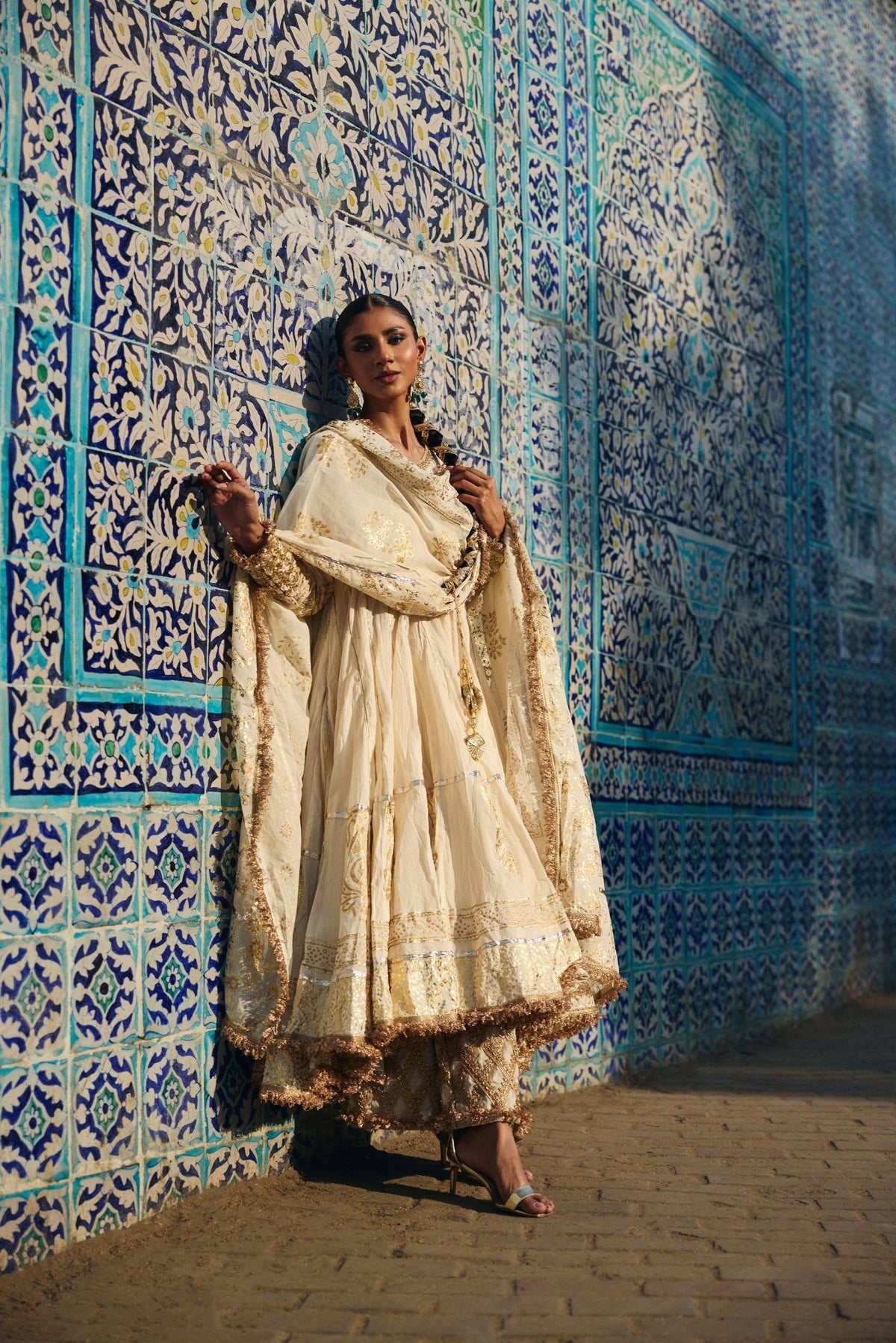 The Pink Tree Company | Polki Formals | Jugni-Brand:The Pink Tree Company-Type:Ladies Clothes-Ivory - House of Maryam- Buy in UK, USA