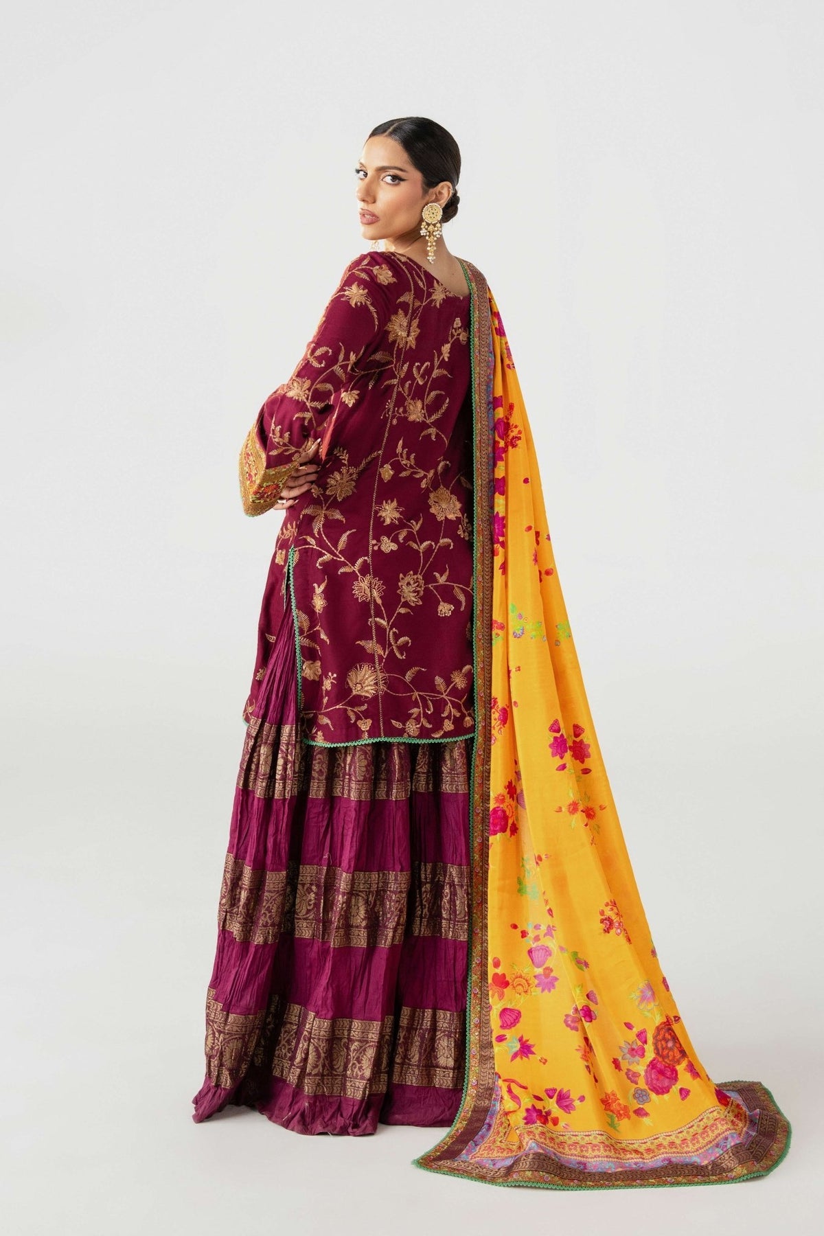 Fahad Hussayn | Jalsa Ghar | Tojis -  Fahad Hussayn Ladies Clothes - Original Designer Dress - House of Maryam
