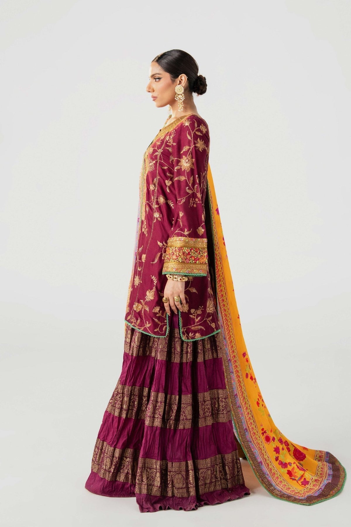 Fahad Hussayn | Jalsa Ghar | Tojis -  Fahad Hussayn Ladies Clothes - Original Designer Dress - House of Maryam