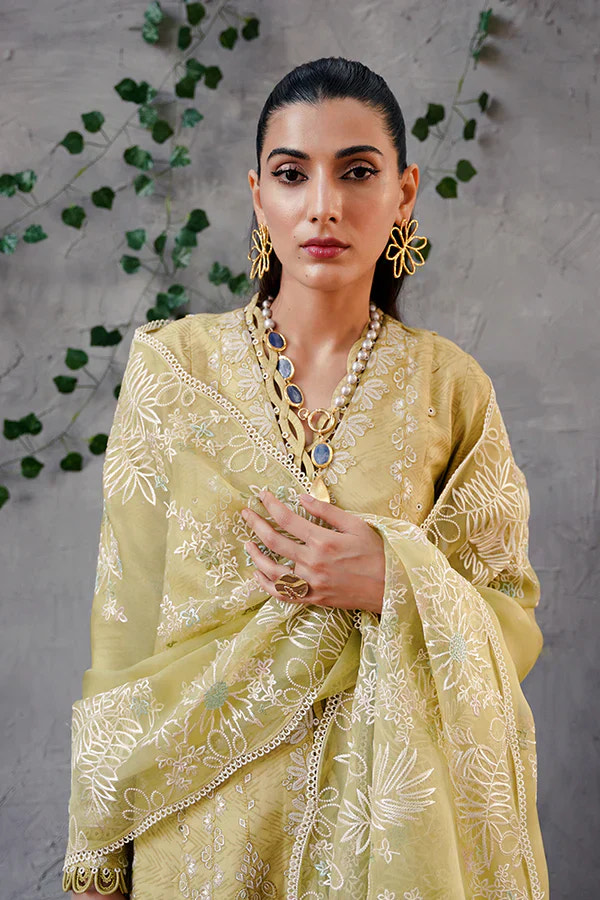 Suffuse Zayb olive green kurta and pants, photo 5