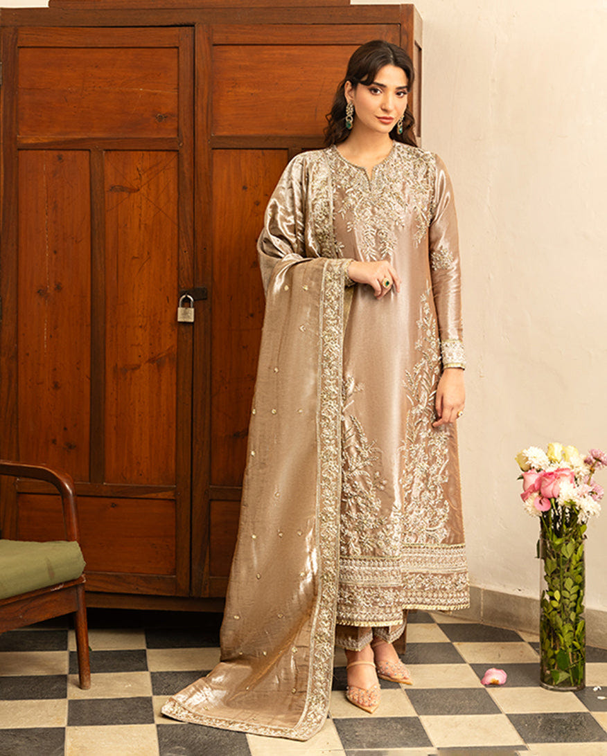 Mushq | Sunehri Lama Silk | Uswah