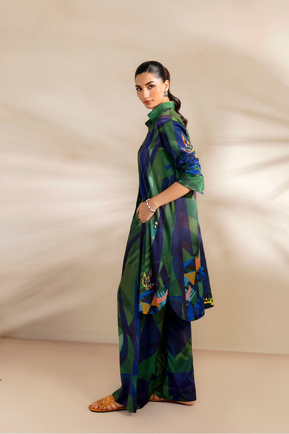 Saira Rizwan | Silk Coords 25 | SHORELINE SERENADE - SRSP-25-08-4