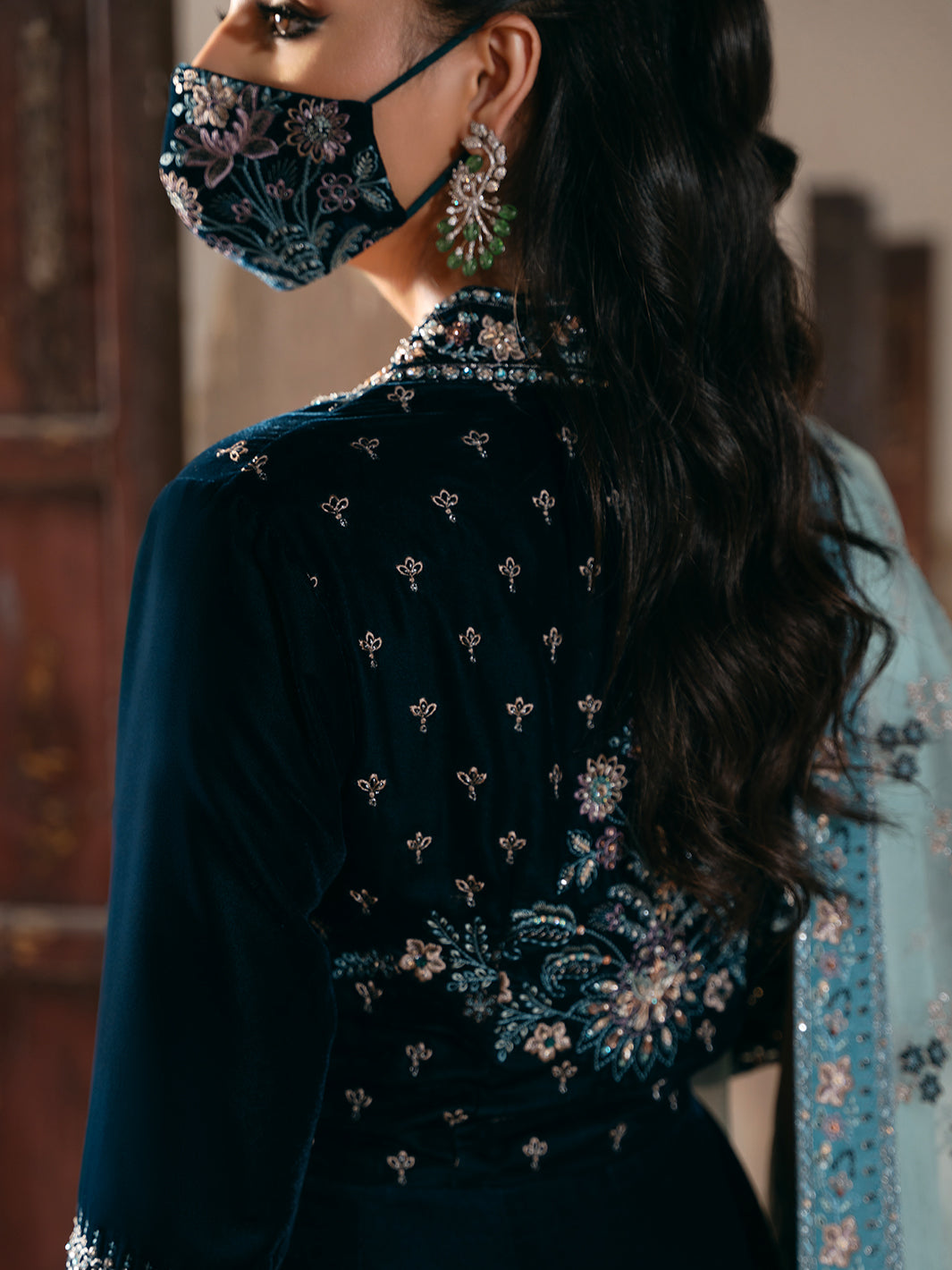 Flossie | Siara Velvet Formals | V-101 -  Flossie Ladies Clothes - Original Designer Dress - House of Maryam