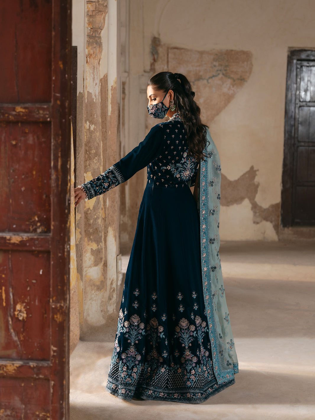 Flossie | Siara Velvet Formals | V-101 -  Flossie Ladies Clothes - Original Designer Dress - House of Maryam