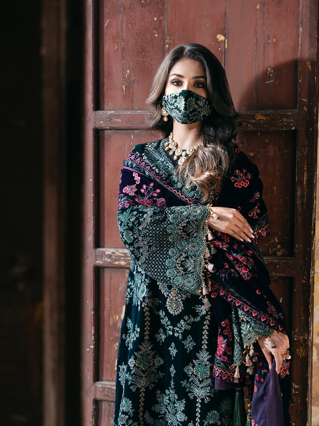 Flossie | Siara Velvet Formals | V-102 - A -  Flossie Ladies Clothes - Original Designer Dress - House of Maryam