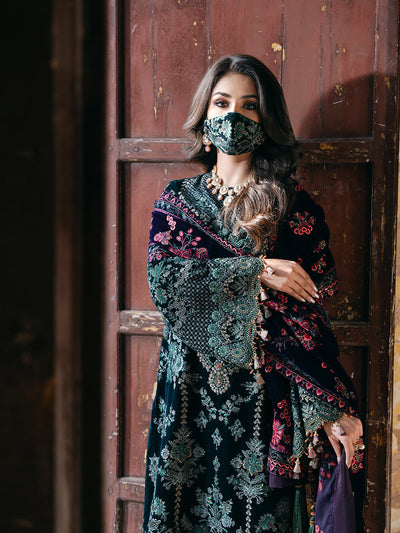 Flossie | Siara Velvet Formals | V-102 - A -  Flossie Ladies Clothes - Original Designer Dress - House of Maryam