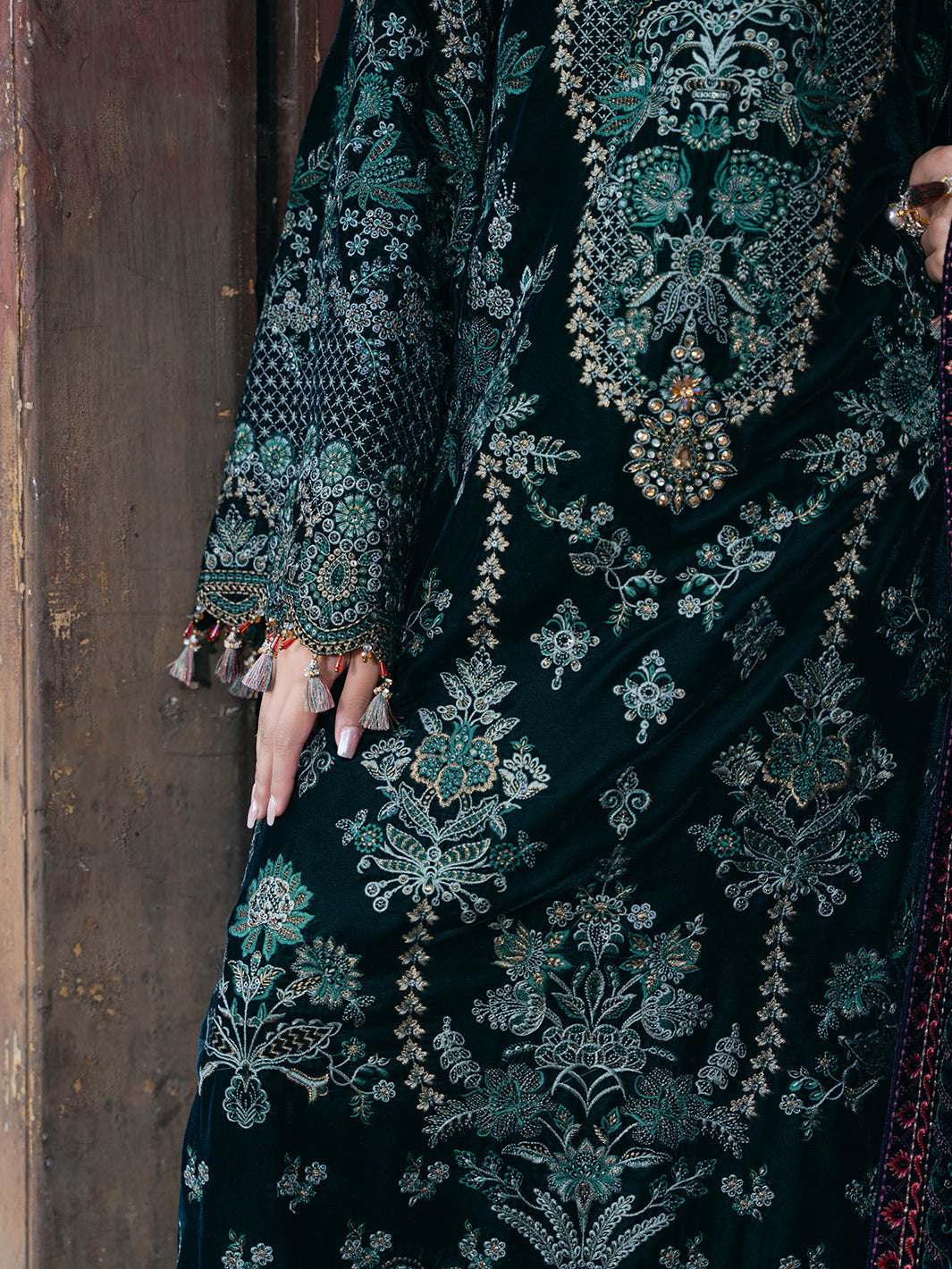Flossie | Siara Velvet Formals | V-102 - A -  Flossie Ladies Clothes - Original Designer Dress - House of Maryam